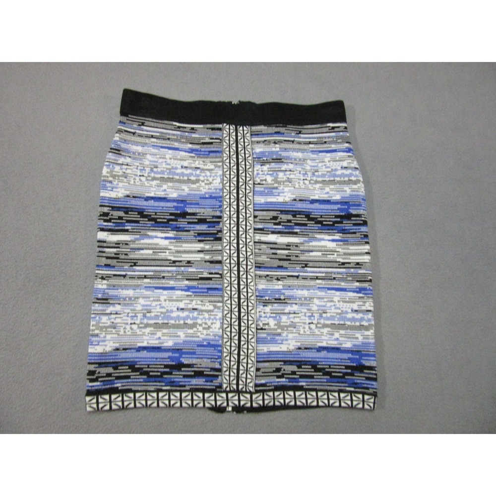 Parker Skirt Women XS Blue New Abstract Print Mini Stretch Party Zip P5GSKY5